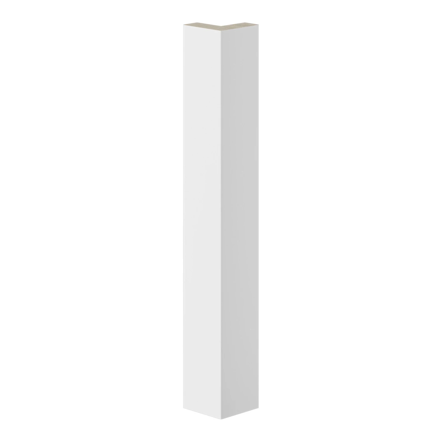 GoodHome Alisma Innovo Handleless Gloss White Slab Standard Corner Post, (W)48mm (H)340mm 3 GoodHome Alisma Innovo Handleless Gloss White Slab Standard Corner Post, (W)48mm (H)340mm