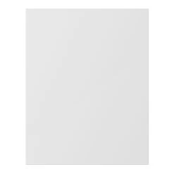 GoodHome Alisma Innovo Handleless Gloss White Slab Standard End Panel (H)715mm (W)595mm