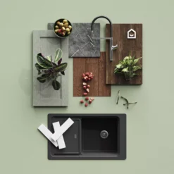 GoodHome Alpinia Matt Green Painted Wood Effect Shaker Tall Larder Cabinet Door (W)500mm (H)1467mm (T)18mm -Trade point goodhome alpinia matt green painted wood effect shaker tall larder cabinet door w 500mm h 1467mm t 18mm5059340147062 20i