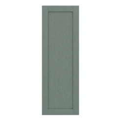 GoodHome Alpinia Matt Green Painted Wood Effect Shaker Tall Larder Cabinet Door (W)500mm (H)1467mm (T)18mm