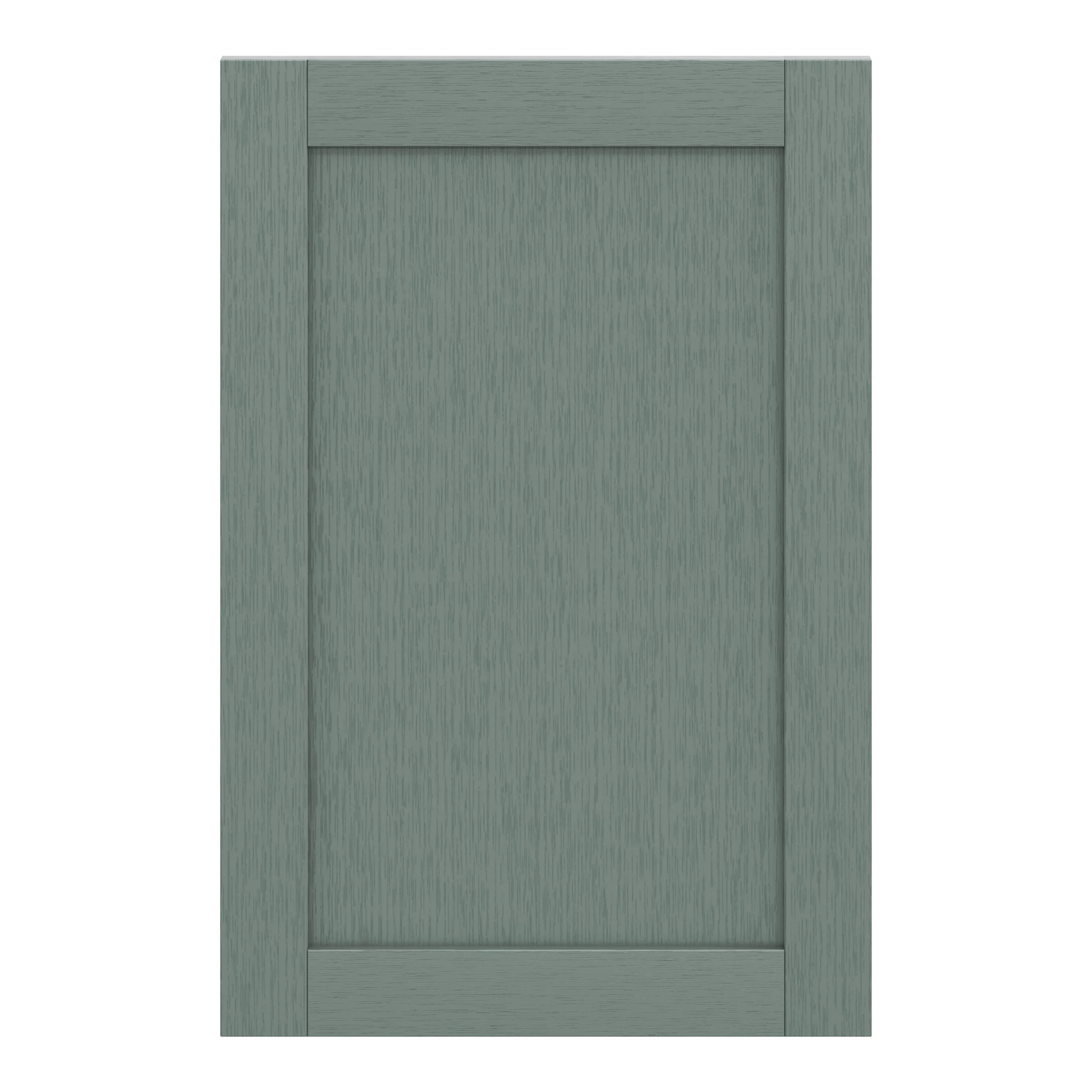 GoodHome Alpinia Matt Green Painted Wood Effect Shaker Tall Wall Cabinet Door (W)600mm (H)895mm (T)18mm 3 GoodHome Alpinia Matt Green Painted Wood Effect Shaker Tall Wall Cabinet Door (W)600mm (H)895mm (T)18mm