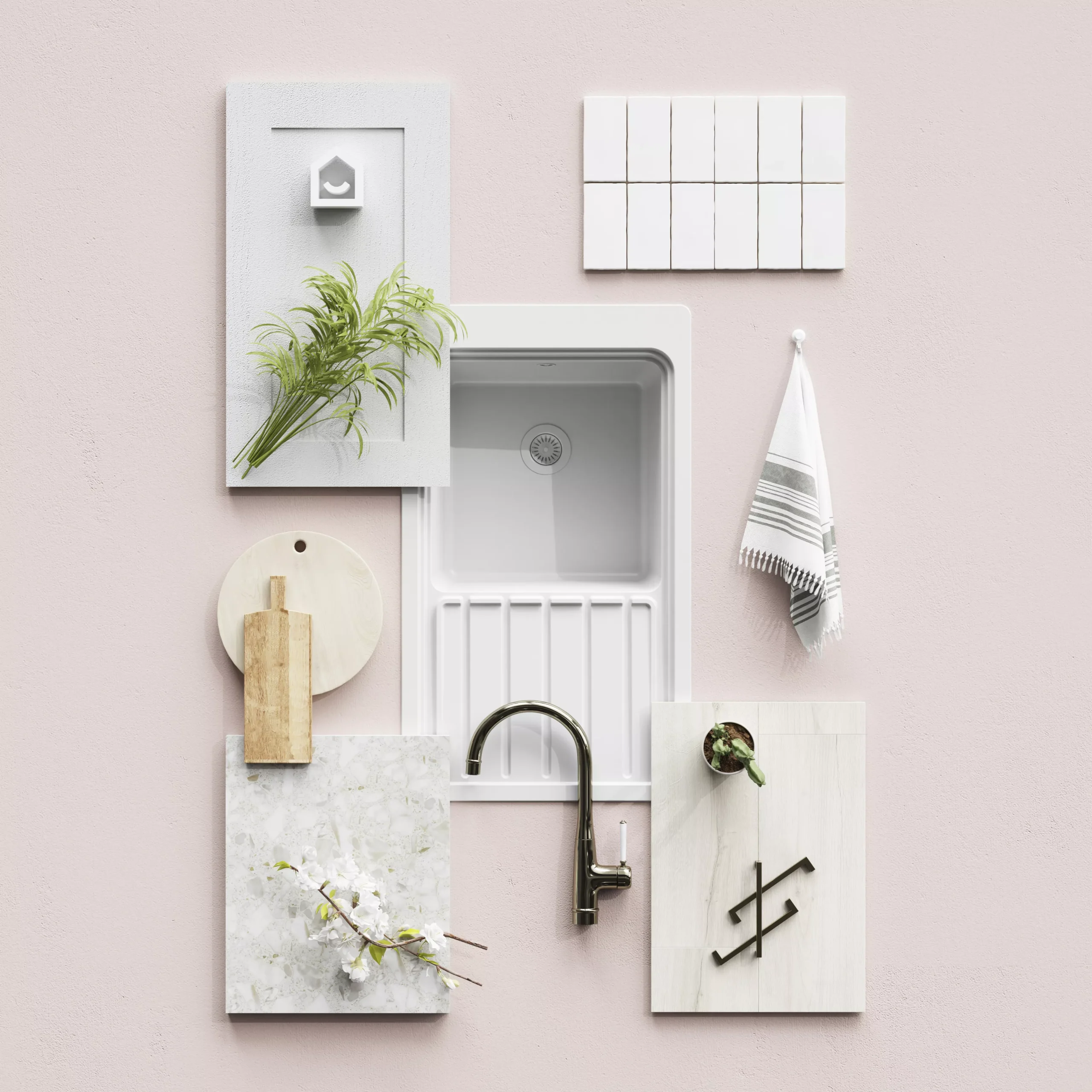 GoodHome Alpinia Matt Grey Painted Wood Effect Shaker Highline Cabinet Door (W)250mm (H)715mm (T)18mm 10 GoodHome Alpinia Matt Grey Painted Wood Effect Shaker Highline Cabinet Door (W)250mm (H)715mm (T)18mm - Image 8