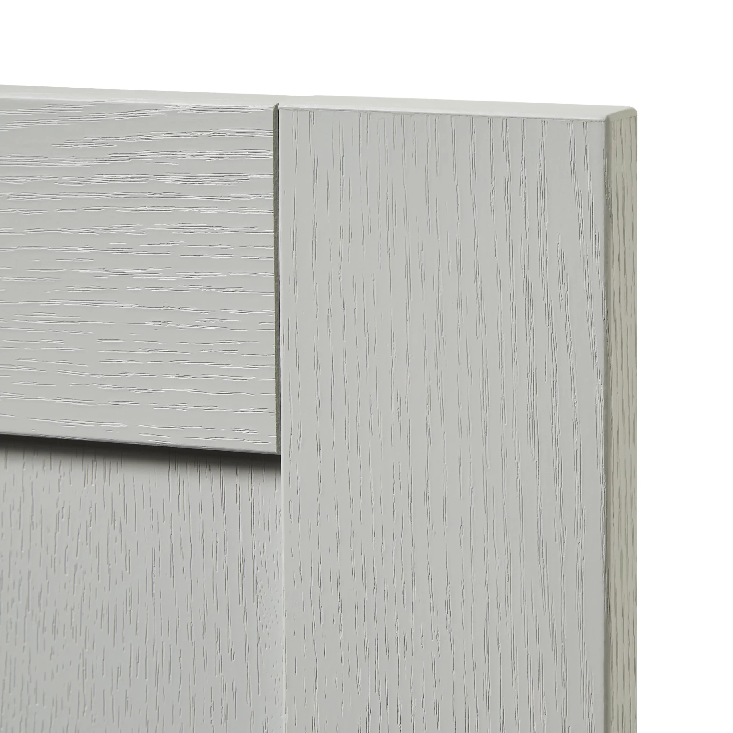 GoodHome Alpinia Matt Grey Painted Wood Effect Shaker Highline Cabinet Door (W)600mm (H)715mm (T)18mm 6 GoodHome Alpinia Matt Grey Painted Wood Effect Shaker Highline Cabinet Door (W)600mm (H)715mm (T)18mm - Image 4