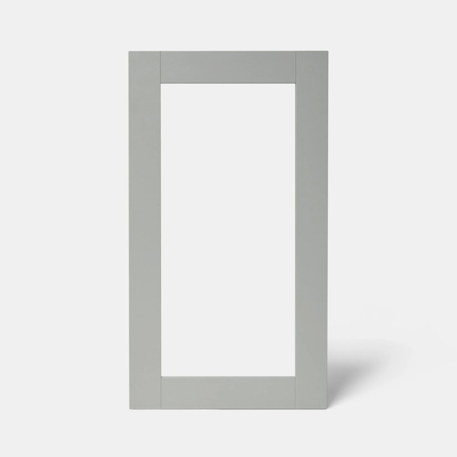 GoodHome Alpinia Matt Grey Painted Wood Effect Shaker Tall Glazed Cabinet Door (W)500mm (H)895mm (T)18mm 5 GoodHome Alpinia Matt Grey Painted Wood Effect Shaker Tall Glazed Cabinet Door (W)500mm (H)895mm (T)18mm - Image 3