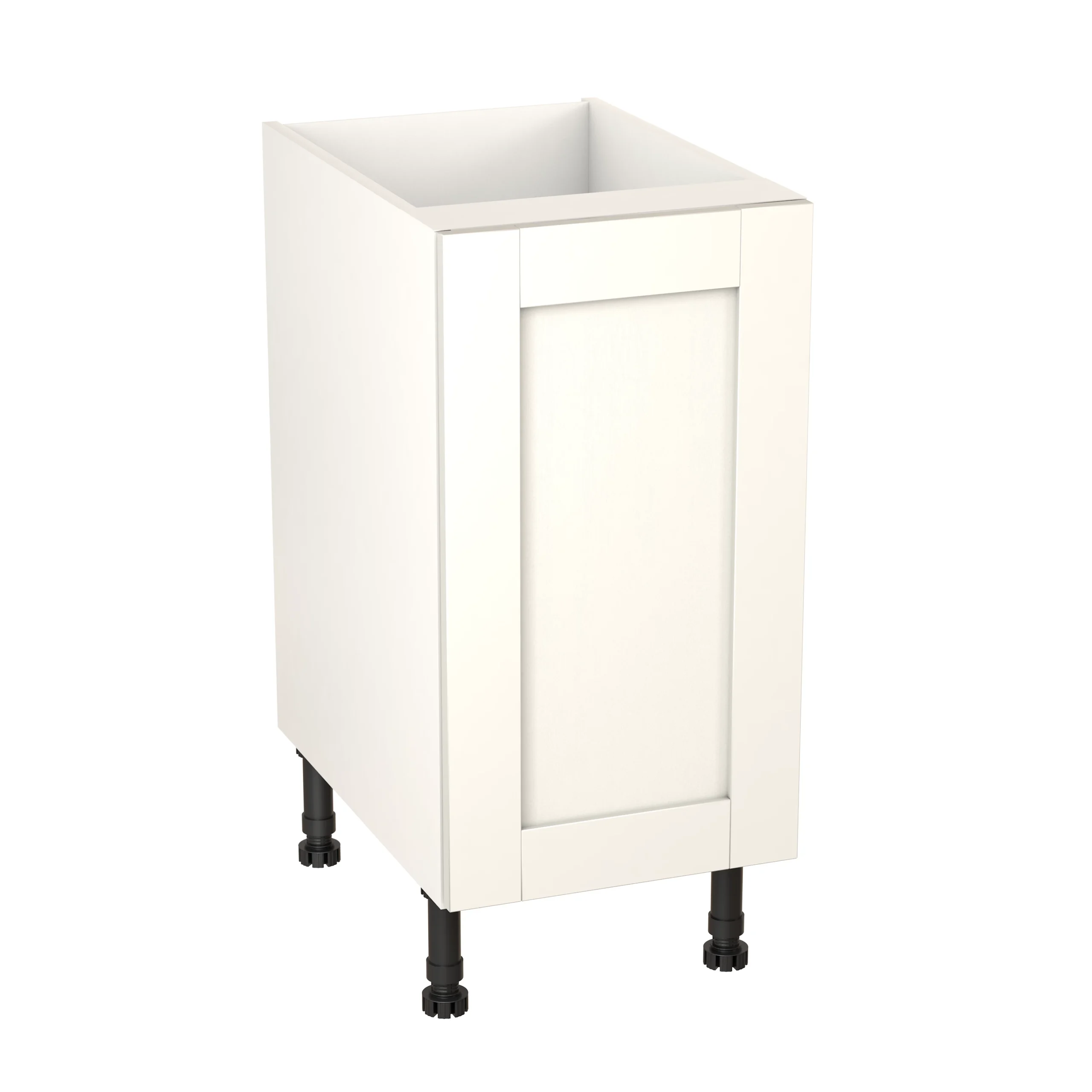 GoodHome Alpinia Matt Ivory Painted Wood Effect Shaker Base Kitchen Cabinet (W)400mm (H)720mm 3 GoodHome Alpinia Matt Ivory Painted Wood Effect Shaker Base Kitchen Cabinet (W)400mm (H)720mm