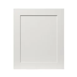 GoodHome Alpinia Matt Ivory Painted Wood Effect Shaker Highline Cabinet Door (W)600mm (H)715mm (T)18mm
