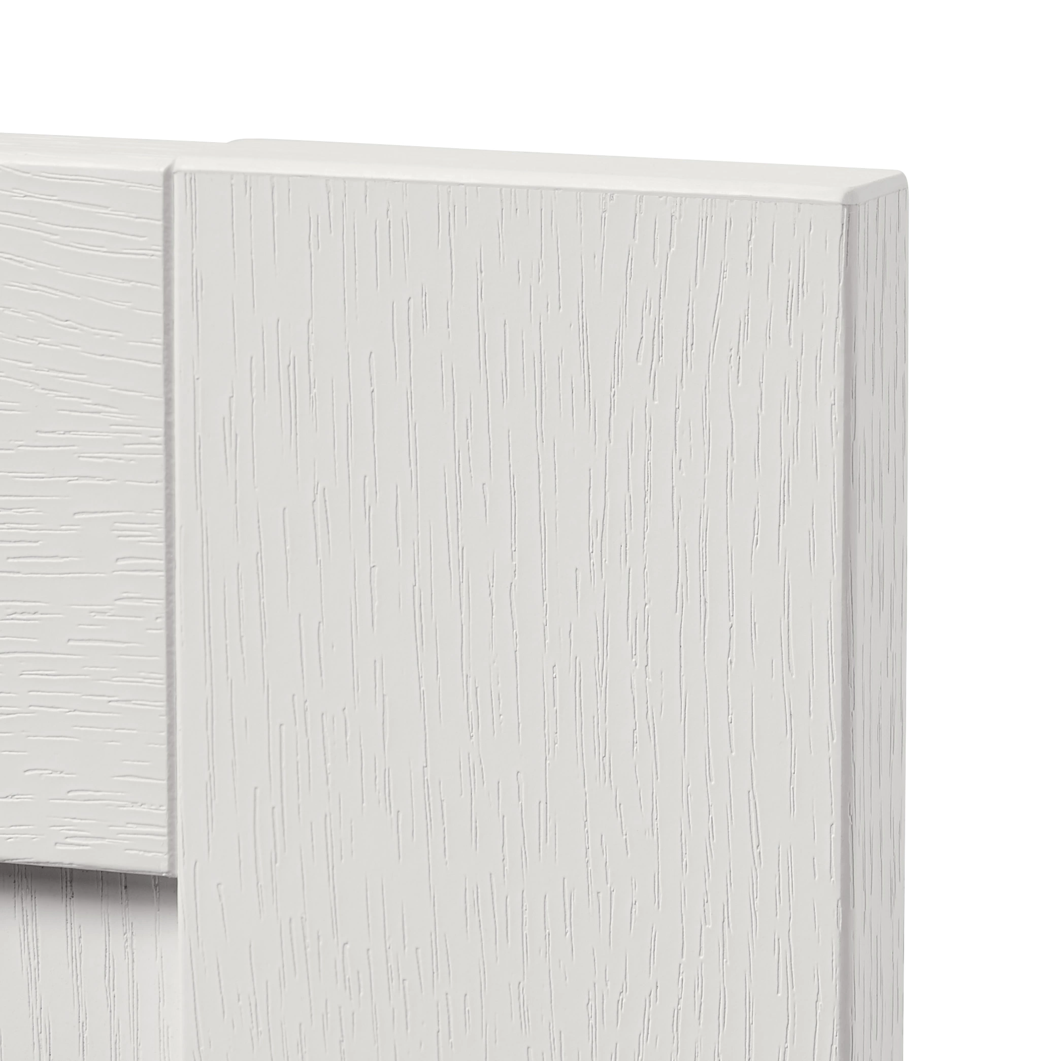 GoodHome Alpinia Matt Ivory Painted Wood Effect Shaker Highline Cabinet Door (W)600mm (H)715mm (T)18mm 4 GoodHome Alpinia Matt Ivory Painted Wood Effect Shaker Highline Cabinet Door (W)600mm (H)715mm (T)18mm - Image 2