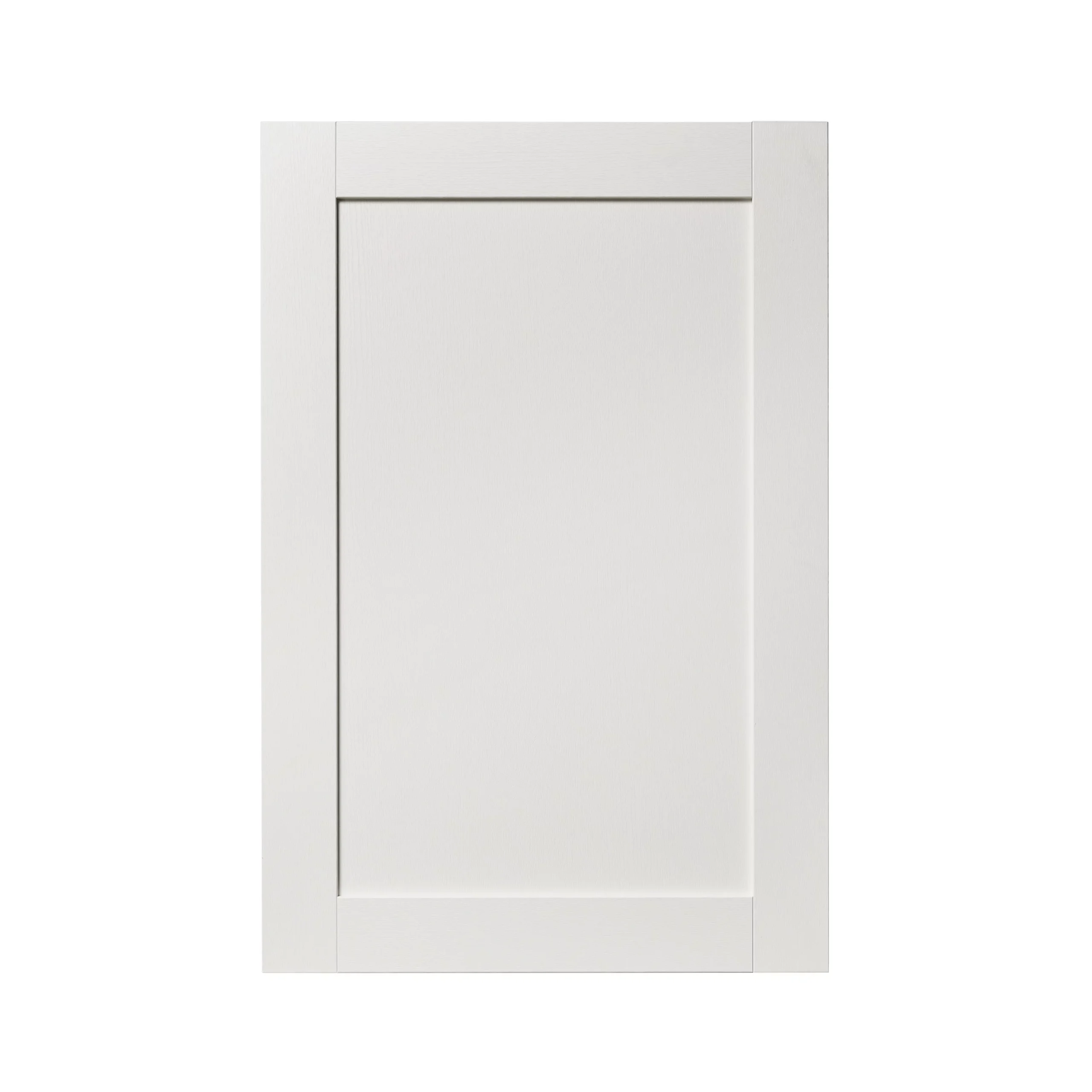 GoodHome Alpinia Matt Ivory Painted Wood Effect Shaker Tall Wall Cabinet Door (W)600mm (H)895mm (T)18mm 3 GoodHome Alpinia Matt Ivory Painted Wood Effect Shaker Tall Wall Cabinet Door (W)600mm (H)895mm (T)18mm