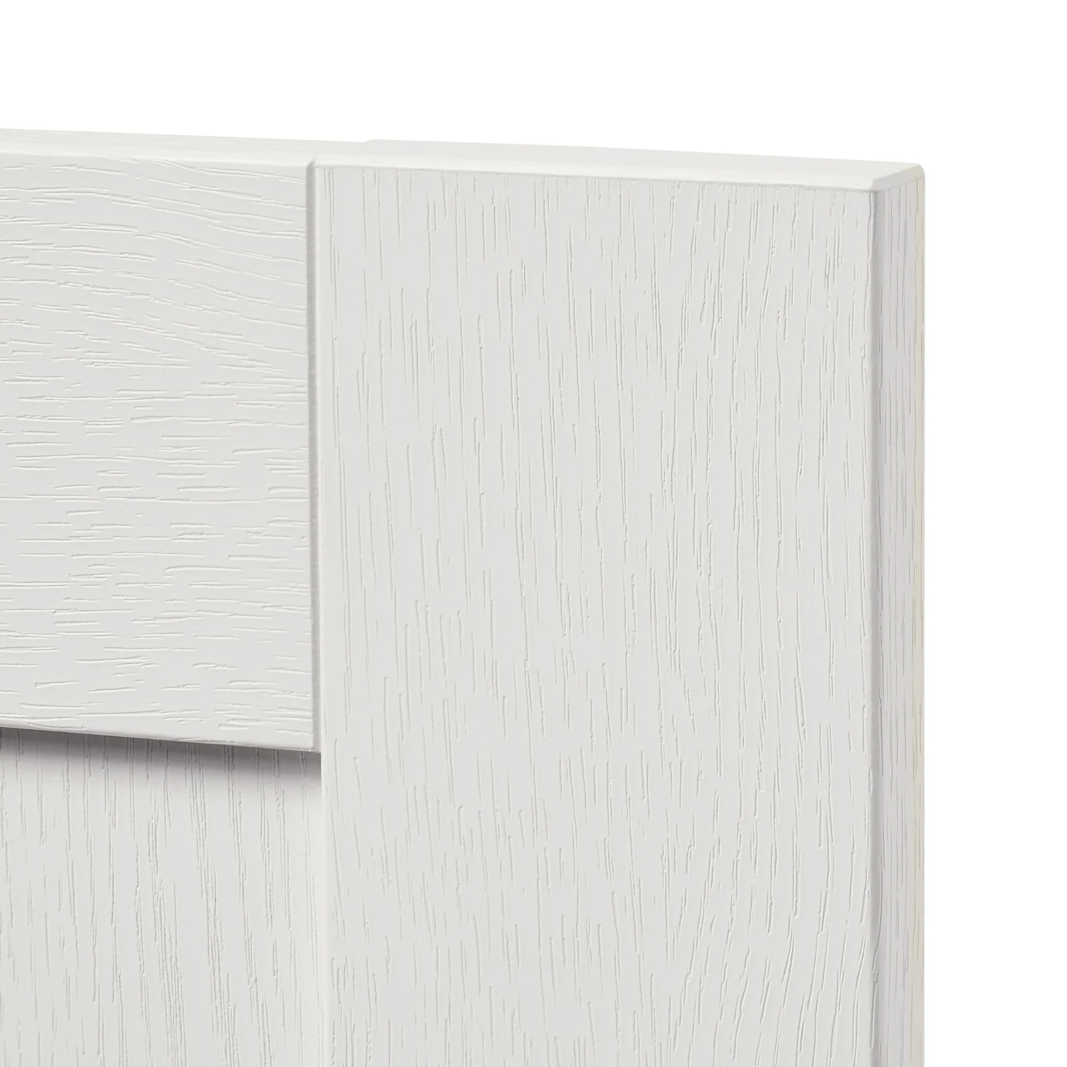 GoodHome Alpinia Matt Ivory Painted Wood Effect Shaker Tall Wall Cabinet Door (W)600mm (H)895mm (T)18mm 4 GoodHome Alpinia Matt Ivory Painted Wood Effect Shaker Tall Wall Cabinet Door (W)600mm (H)895mm (T)18mm - Image 2