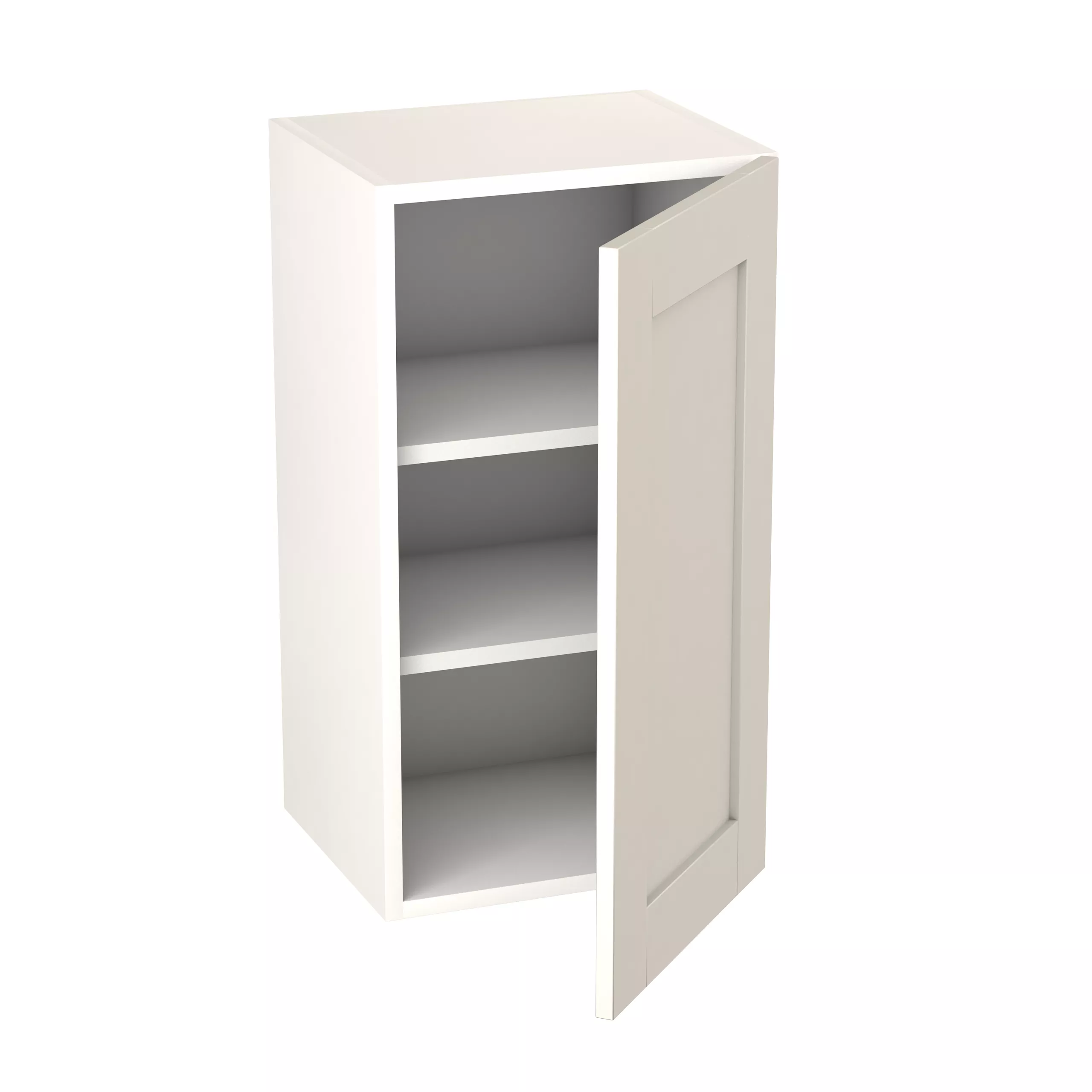 GoodHome Alpinia Matt Ivory Painted Wood Effect Shaker Wall Kitchen Cabinet (W)400mm (H)720mm 3 GoodHome Alpinia Matt Ivory Painted Wood Effect Shaker Wall Kitchen Cabinet (W)400mm (H)720mm