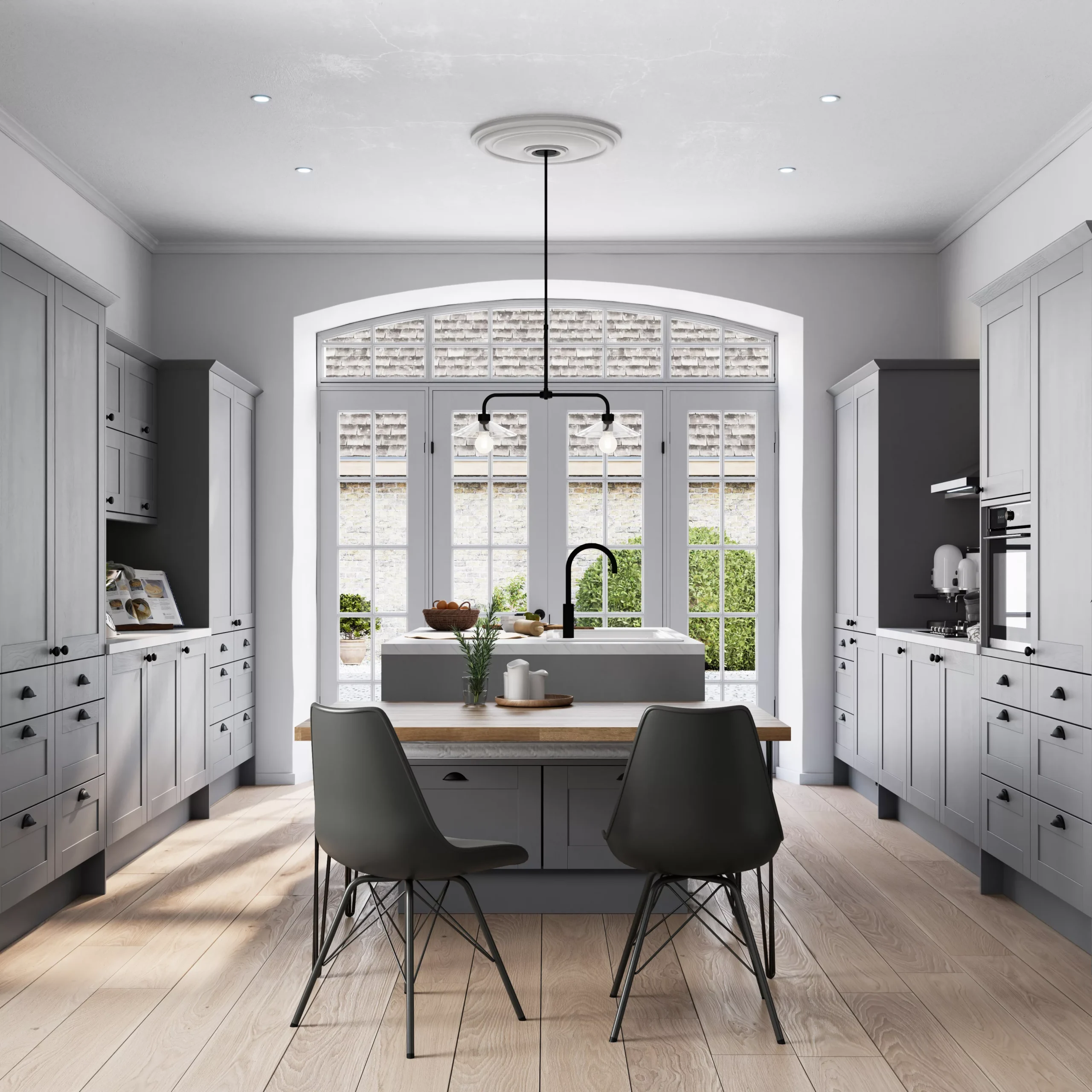 GoodHome Alpinia Matt Slate Grey Painted Wood Effect Shaker Highline Cabinet Door (W)300mm (H)715mm (T)18mm 8 GoodHome Alpinia Matt Slate Grey Painted Wood Effect Shaker Highline Cabinet Door (W)300mm (H)715mm (T)18mm - Image 6