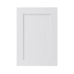 GoodHome Alpinia Matt White Tongue & Groove Shaker Highline Cabinet Door (W)500mm (H)715mm (T)18mm
