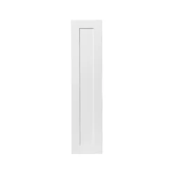 GoodHome Alpinia Matt White Tongue & Groove Shaker Larder Cabinet Door (W)300mm (H)1287mm (T)18mm