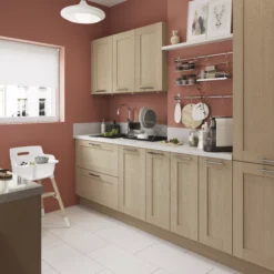 GoodHome Alpinia Oak Effect Shaker 50:50 Larder Cabinet Door (W)600mm (H)1001mm (T)18mm 14 GoodHome Alpinia Oak Effect Shaker 50:50 Larder Cabinet Door (W)600mm (H)1001mm (T)18mm -Trade point goodhome alpinia oak effect shaker 50 50 larder cabinet door w 600mm h 1001mm t 18mm3663602646181 20i