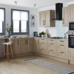 GoodHome Alpinia Oak Effect Shaker 50:50 Larder Cabinet Door (W)600mm (H)1001mm (T)18mm 12 GoodHome Alpinia Oak Effect Shaker 50:50 Larder Cabinet Door (W)600mm (H)1001mm (T)18mm -Trade point goodhome alpinia oak effect shaker 50 50 larder cabinet door w 600mm h 1001mm t 18mm3663602646181 52i