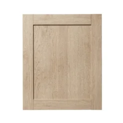 GoodHome Alpinia Oak Effect Shaker Tall Appliance Cabinet Door (W)600mm (H)723mm (T)18mm