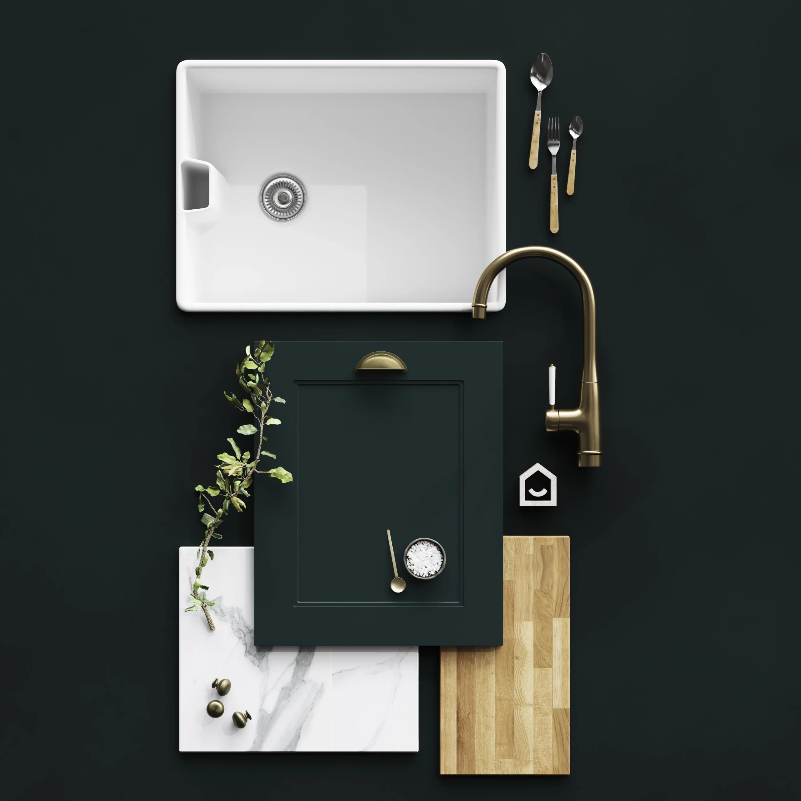 GoodHome Artemisia Matt Dark Green Shaker Drawerline Door & Drawer Front, (W)600mm (H)715mm (T)18mm 11 GoodHome Artemisia Matt Dark Green Shaker Drawerline Door & Drawer Front, (W)600mm (H)715mm (T)18mm - Image 9