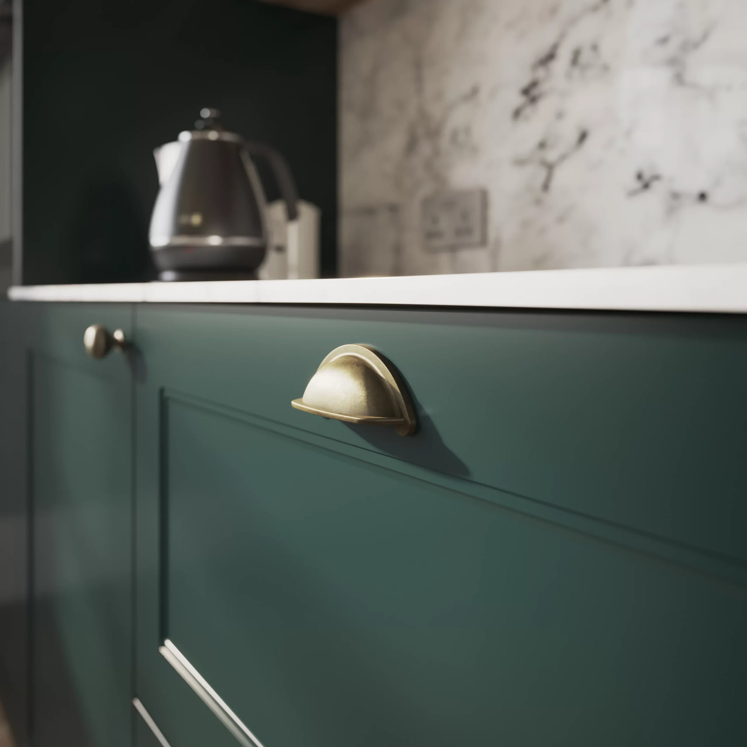 GoodHome Artemisia Matt Dark Green Shaker Highline Cabinet Door (W)500mm (H)715mm (T)18mm 6 GoodHome Artemisia Matt Dark Green Shaker Highline Cabinet Door (W)500mm (H)715mm (T)18mm - Image 4