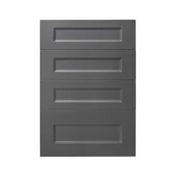 GoodHome Artemisia Matt Graphite Classic Shaker Multi Drawer Front (W)500mm, Pack Of 4