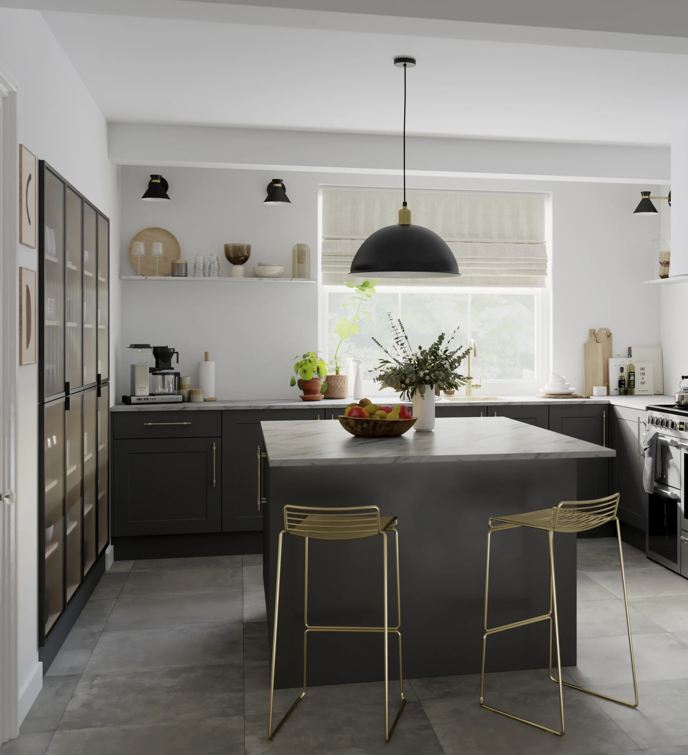 GoodHome Artemisia Matt Graphite Classic Shaker Standard End Panel (H)900mm (W)610mm 11 GoodHome Artemisia Matt Graphite Classic Shaker Standard End Panel (H)900mm (W)610mm - Image 9