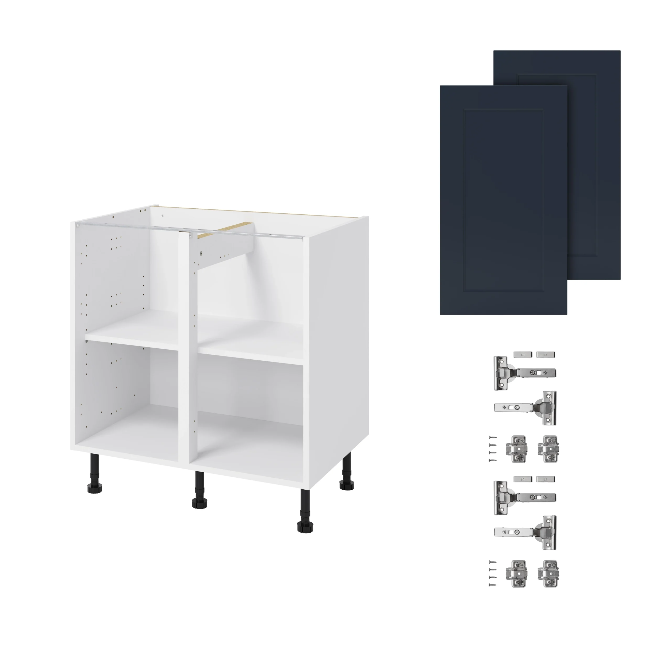 GoodHome Artemisia Midnight Blue Classic Shaker Base Kitchen Cabinet (W)800mm (H)720mm 5 GoodHome Artemisia Midnight Blue Classic Shaker Base Kitchen Cabinet (W)800mm (H)720mm - Image 3