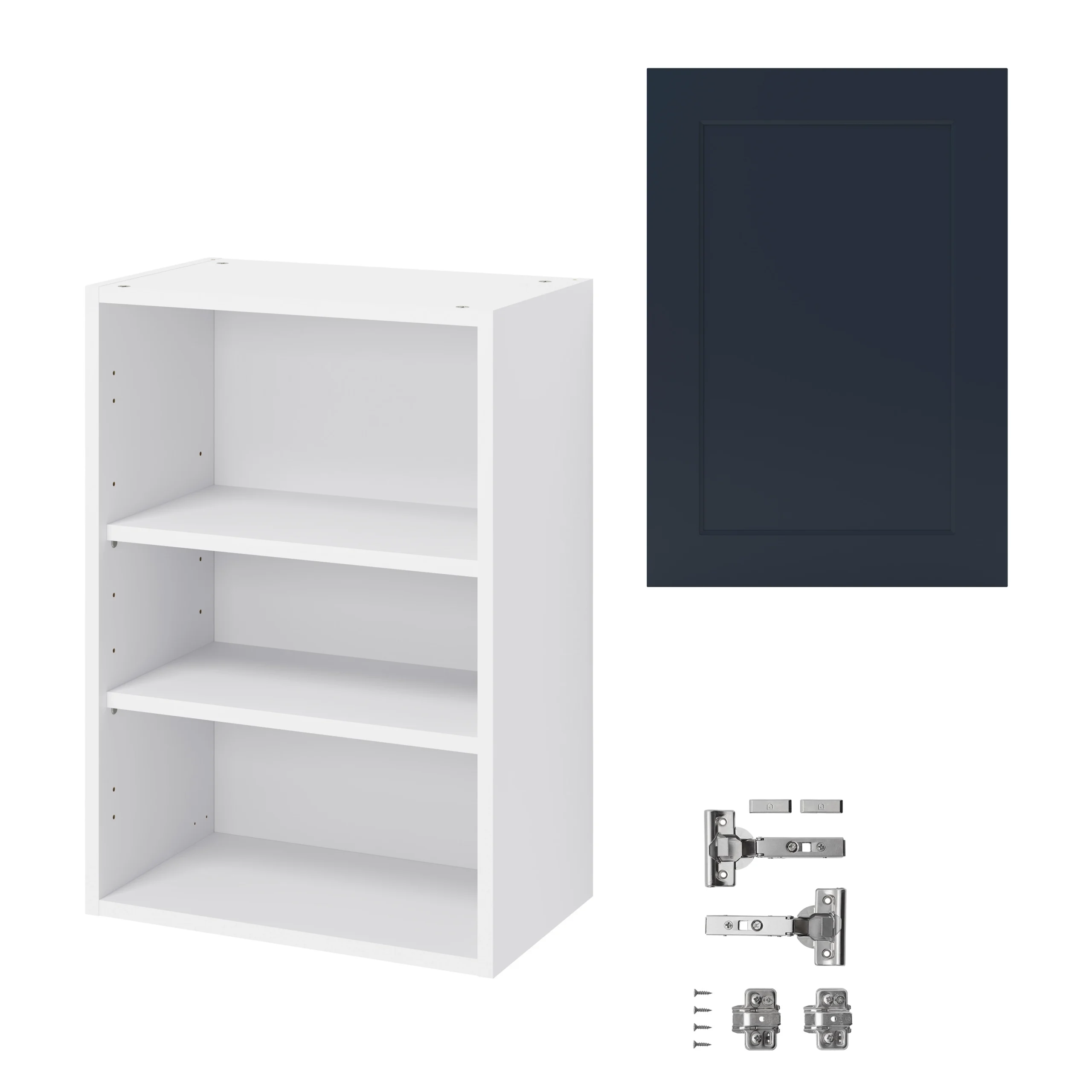 GoodHome Artemisia Midnight Blue Classic Shaker Wall Kitchen Cabinet (W)500mm (H)720mm 5 GoodHome Artemisia Midnight Blue Classic Shaker Wall Kitchen Cabinet (W)500mm (H)720mm - Image 3