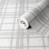 GoodHome Atherton Grey Tartan Metallic Effect Textured Wallpaper 1 GoodHome Atherton Grey Tartan Metallic Effect Textured Wallpaper -Trade point goodhome atherton grey tartan metallic effect textured wallpaper5059340410463 01c