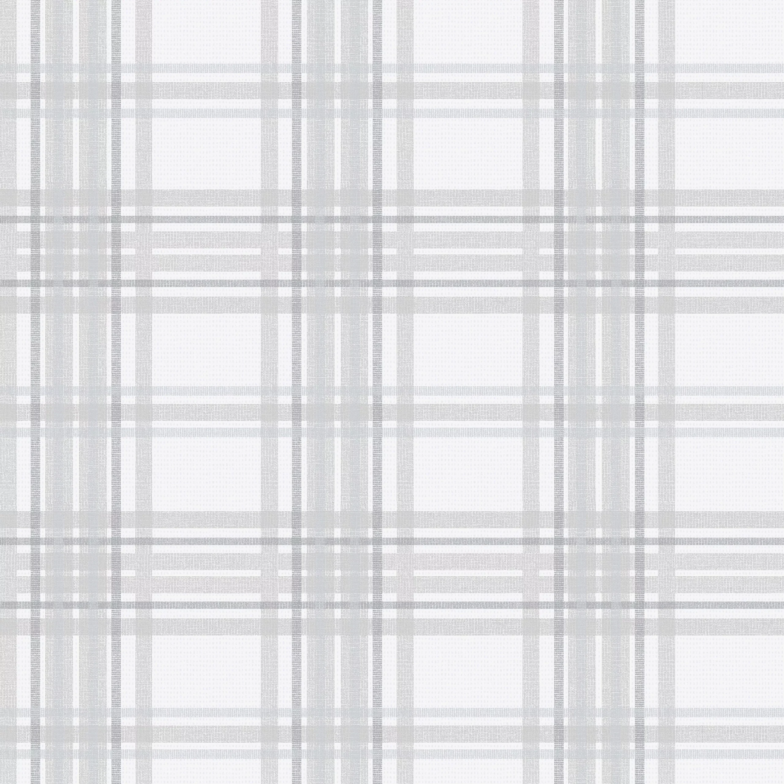 GoodHome Atherton Grey Tartan Metallic Effect Textured Wallpaper 5 GoodHome Atherton Grey Tartan Metallic Effect Textured Wallpaper - Image 3
