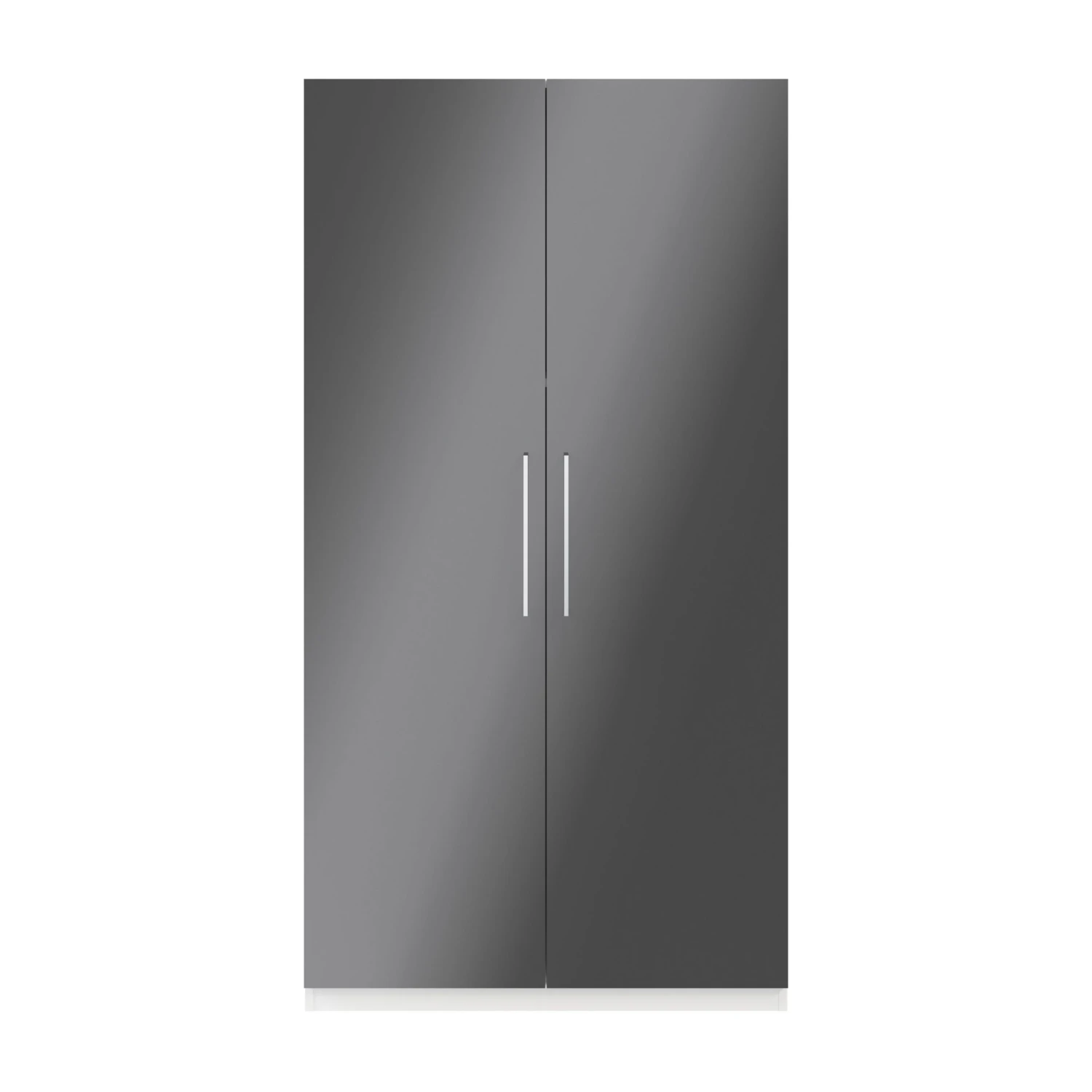 GoodHome Atomia Freestanding Gloss & Matt White & Anthracite 2 Door Large Double Wardrobe (H)1929mm (W)1000mm (D)596mm 5 GoodHome Atomia Freestanding Gloss & Matt White & Anthracite 2 Door Large Double Wardrobe (H)1929mm (W)1000mm (D)596mm - Image 3