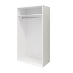 GoodHome Atomia Freestanding High Gloss White 2 Door Medium Wardrobe (H)1875mm (W)1000mm (D)600mm 10 GoodHome Atomia Freestanding High Gloss White 2 Door Medium Wardrobe (H)1875mm (W)1000mm (D)600mm -Trade point goodhome atomia freestanding high gloss white 2 door medium wardrobe h 1875mm w 1000mm d 600mm5059340102665 23c