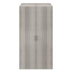 GoodHome Atomia Freestanding Matt Grey Oak Effect 2 Door Medium Wardrobe