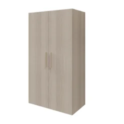 GoodHome Atomia Freestanding Matt Oak Effect 2 Door Medium Wardrobe (H)1875mm (W)1000mm (D)600mm