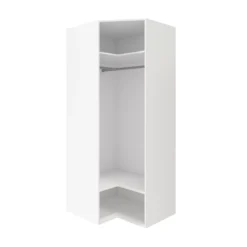 GoodHome Atomia Freestanding Matt White 1 Door Large Corner Wardrobe (W)1300mm (D)580mm -Trade point goodhome atomia freestanding matt white 1 door large corner wardrobe w 1300mm d 580mm5059340102061 23c