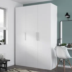 GoodHome Atomia Freestanding Matt White 3 Door Triple Wardrobe (H)2250mm (W)1500mm (D)580mm 10 GoodHome Atomia Freestanding Matt White 3 Door Triple Wardrobe (H)2250mm (W)1500mm (D)580mm -Trade point goodhome atomia freestanding matt white 3 door triple wardrobe h 2250mm w 1500mm d 580mm5059340102993 01i