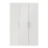 GoodHome Atomia Freestanding Matt White 3 Door Triple Wardrobe (H)2250mm (W)1500mm (D)580mm