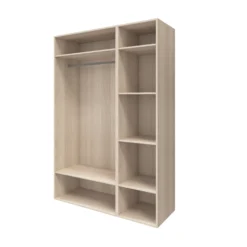 GoodHome Atomia Freestanding Mirrored Matt Oak Effect 3 Door 2 Drawer Large Triple Wardrobe (H)2250mm (W)1500mm (D)580mm 7 GoodHome Atomia Freestanding Mirrored Matt Oak Effect 3 Door 2 Drawer Large Triple Wardrobe (H)2250mm (W)1500mm (D)580mm -Trade point goodhome atomia freestanding mirrored matt oak effect 3 door 2 drawer large triple wardrobe h 2250mm w 1500mm d 580mm5059340102764 23c