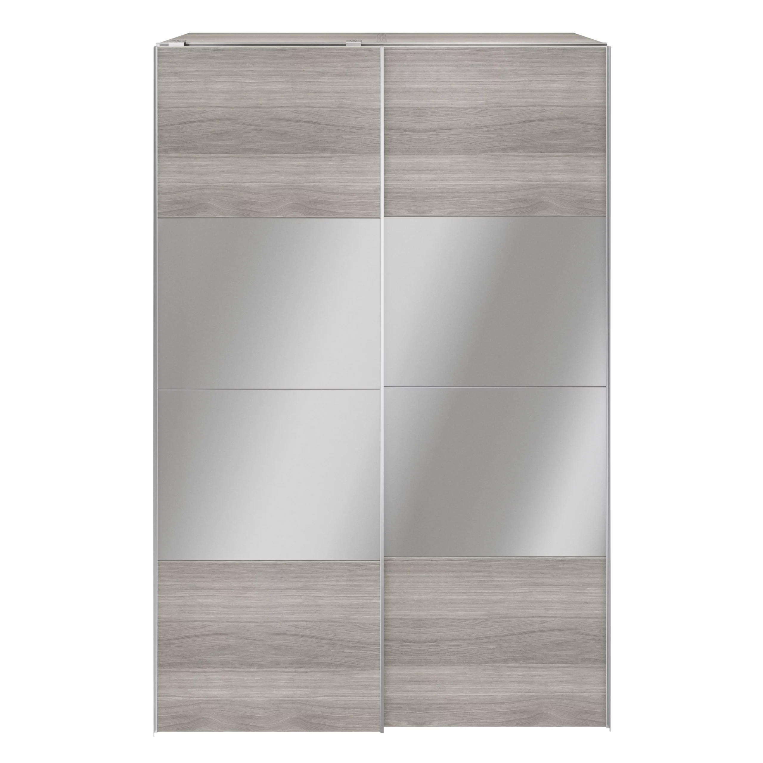 GoodHome Atomia Freestanding Opaque Mirrored Grey Oak Effect Large Double Wardrobe (H)2250mm (W)1500mm (D)635mm 3 GoodHome Atomia Freestanding Opaque Mirrored Grey Oak Effect Large Double Wardrobe (H)2250mm (W)1500mm (D)635mm