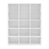 GoodHome Atomia Matt White 15 Compartment 15 Shelf Freestanding Rectangular Bookcase (H)1875mm (W)1500mm (D)350mm -Trade point goodhome atomia matt white 15 compartment 15 shelf freestanding rectangular bookcase h 1875mm w 1500mm d 350mm5059340101156 21c
