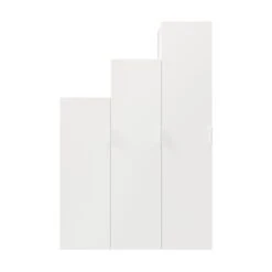 GoodHome Atomia Matt White 3 Door Medium Wardrobe (H)2250mm (W)1500mm (D)580mm
