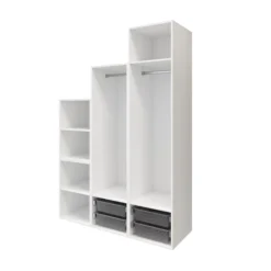 GoodHome Atomia Matt White 3 Door Medium Wardrobe (H)2250mm (W)1500mm (D)580mm 7 GoodHome Atomia Matt White 3 Door Medium Wardrobe (H)2250mm (W)1500mm (D)580mm -Trade point goodhome atomia matt white 3 door medium wardrobe h 2250mm w 1500mm d 580mm5059340103532 23c