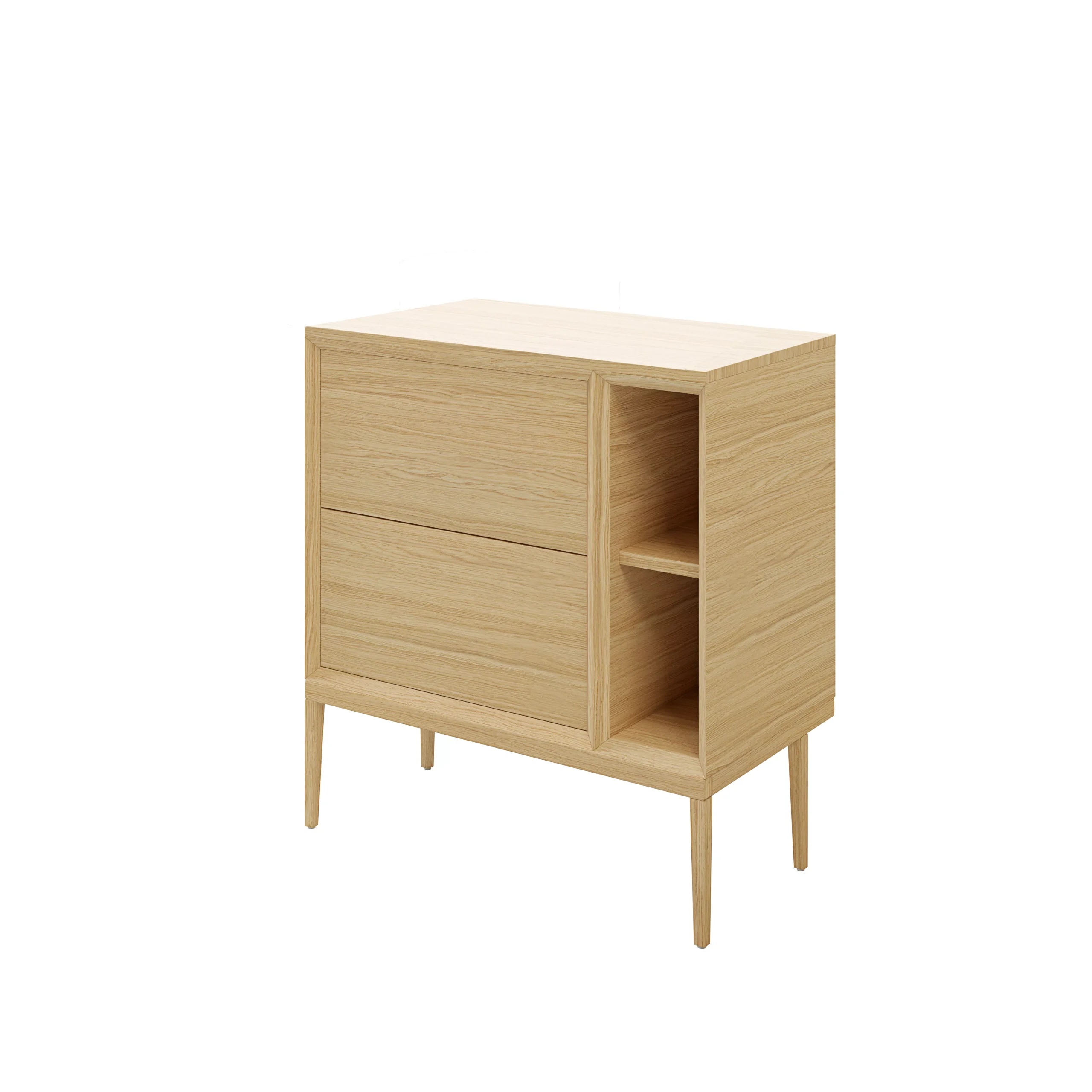 GoodHome Avela Matt Oak Effect Wall Cabinet (W)200mm (H)600mm 12 GoodHome Avela Matt Oak Effect Wall Cabinet (W)200mm (H)600mm - Image 10