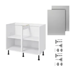 GoodHome Balsamita Matt Grey Slab Base Kitchen Cabinet (W)1000mm (H)720mm 9 GoodHome Balsamita Matt Grey Slab Base Kitchen Cabinet (W)1000mm (H)720mm -Trade point goodhome balsamita matt grey slab base kitchen cabinet w 1000mm h 720mm5059340702087 07c bq