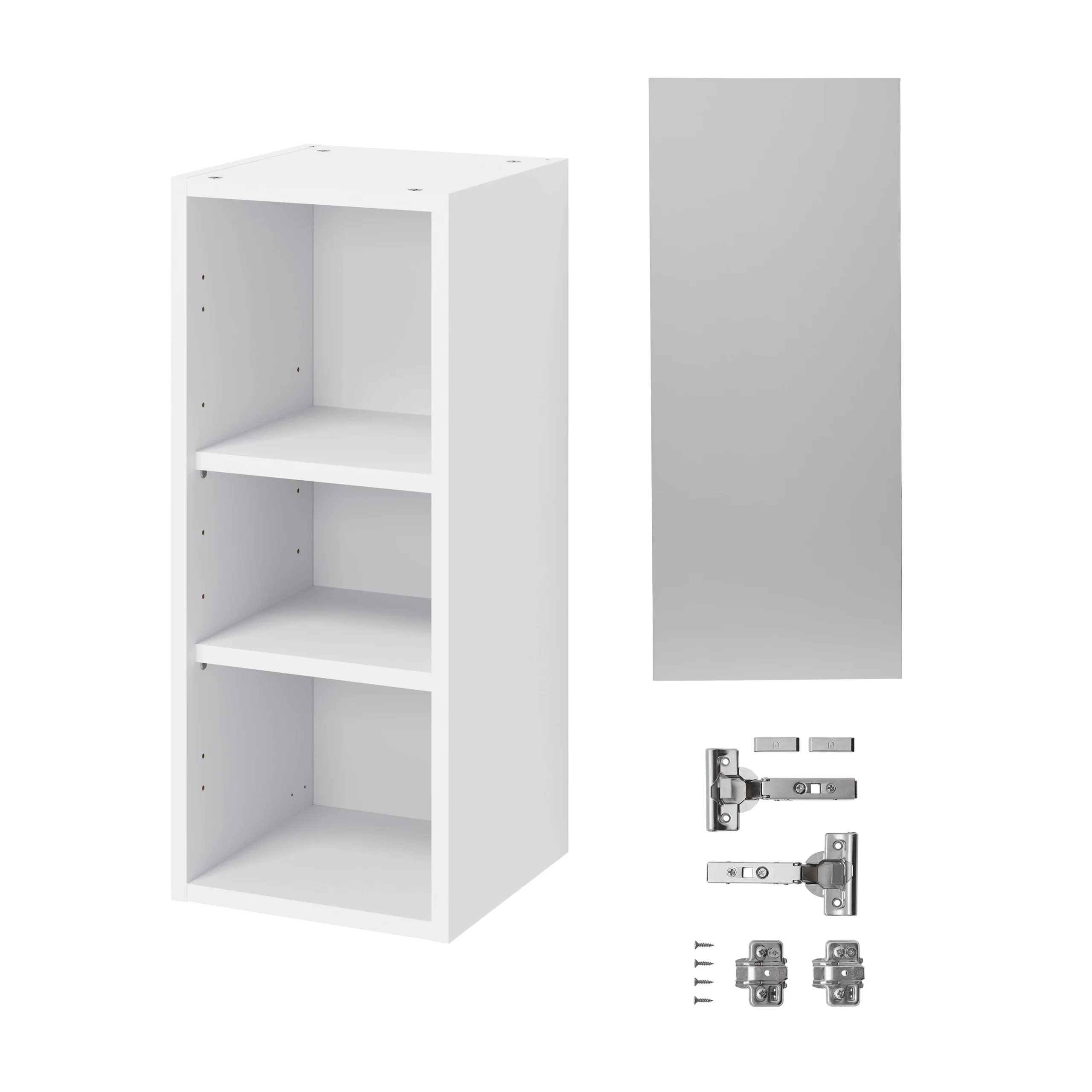 GoodHome Balsamita Matt Grey Slab Wall Kitchen Cabinet (W)300mm (H)720mm 5 GoodHome Balsamita Matt Grey Slab Wall Kitchen Cabinet (W)300mm (H)720mm - Image 3