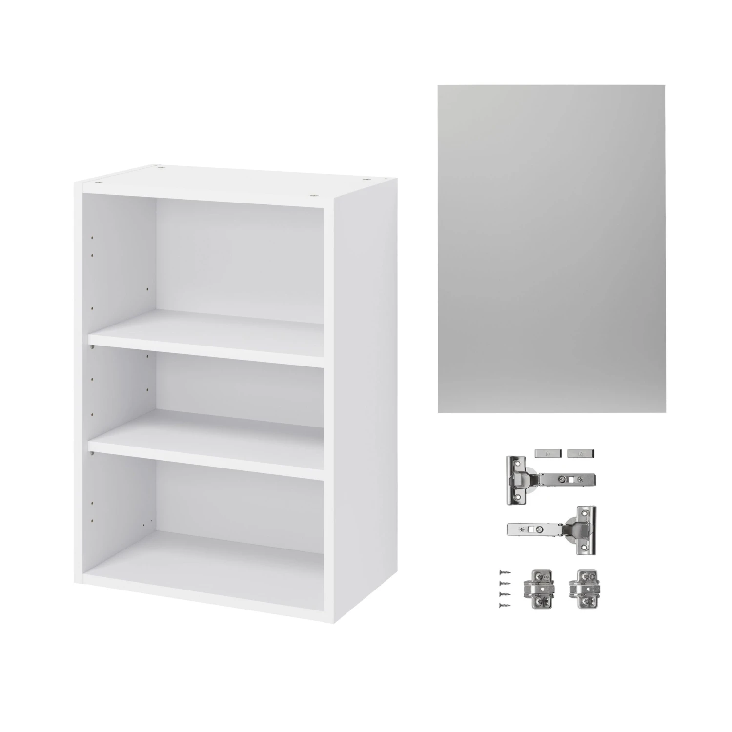 GoodHome Balsamita Matt Grey Slab Wall Kitchen Cabinet (W)500mm (H)720mm 5 GoodHome Balsamita Matt Grey Slab Wall Kitchen Cabinet (W)500mm (H)720mm - Image 3