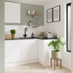 GoodHome Balsamita Matt White Slab Drawerline Cabinet Door, (W)500mm (H)715mm (T)16mm 18 GoodHome Balsamita Matt White Slab Drawerline Cabinet Door, (W)500mm (H)715mm (T)16mm -Trade point goodhome balsamita matt white slab drawerline cabinet door w 500mm h 715mm t 16mm3663602655459 03i