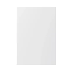 GoodHome Balsamita Matt White Slab Standard End Panel (H)870mm (W)590mm
