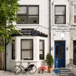 GoodHome Baltimore Smooth Matt Masonry Paint, 10L Tin -Trade point goodhome baltimore smooth matt masonry paint 10l tin5059340295985 19i EN 2022