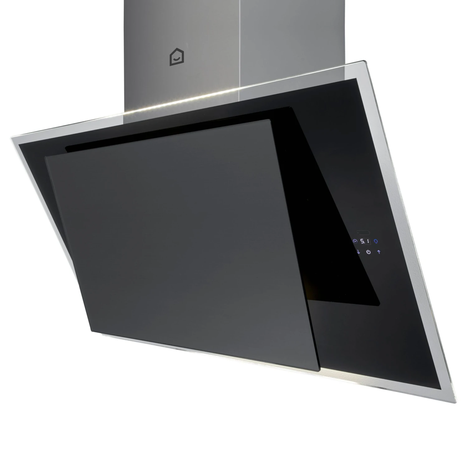 GoodHome Bamia GHAGRE90 Black Glass Angled Cooker Hood, (W)90cm 6 GoodHome Bamia GHAGRE90 Black Glass Angled Cooker Hood, (W)90cm - Image 4