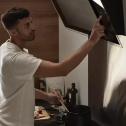 GoodHome Bamia GHAGRE90 Glass Angled Cooker Hood (W)90cm - Black 17 GoodHome Bamia GHAGRE90 Glass Angled Cooker Hood (W)90cm - Black -Trade point goodhome bamia ghagre90 glass angled cooker hood w 90cm black3663602495468 02i bq