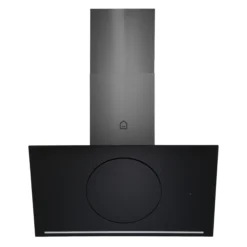 GoodHome Bamia GHAGRO90 Black Glass Round Angled Cooker Hood, (W)90cm 16 GoodHome Bamia GHAGRO90 Black Glass Round Angled Cooker Hood, (W)90cm -Trade point goodhome bamia ghagro90 black glass round angled cooker hood w 90cm3663602434313 02c bq